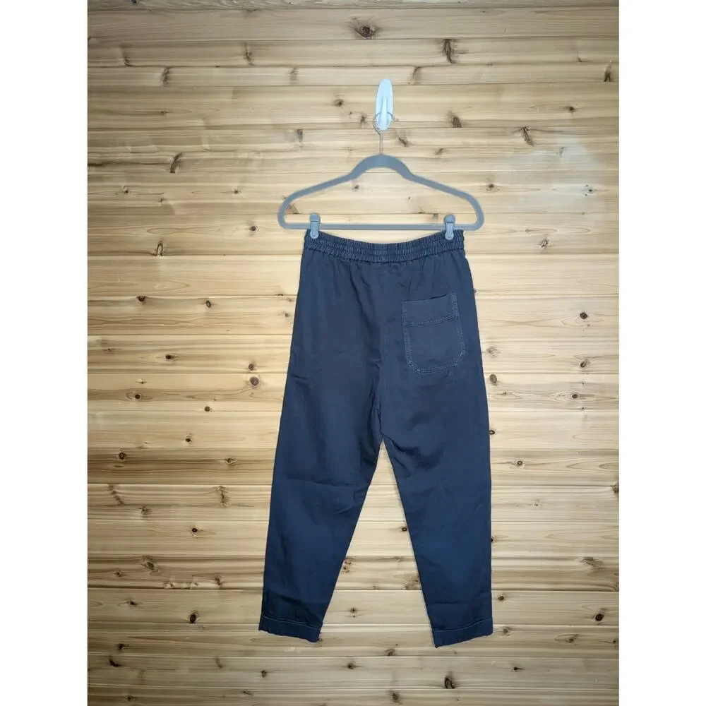 COS Pants Womens 4 Blue Tapered Cotton Blend Pull On Pants‎